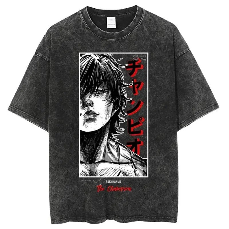 Strongest Man Alive Vintage Graphic Tee, Unisex Gym Manga Shirt Sweatshirt, Hoodie, Comfort Colors | ZylaModa.com