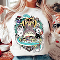 Studio Ghibli Sweatshirt Tshirt, My Neighbor Totoro Shirt, Kikis Delivery Shirt, Mononoke Shirt, Howl's Moving Castle...