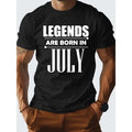 Summer Casual July Born Legend Men's Novel Graphic Design Comfortable T-shirt Made in USA Hoodie, Sweatshirt | ZylaModa.com