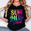 Summer Vibes T-Shirt, Beach T-Shirt, Tropical Sunset T-Shirt, Retro Summer T-Shirt Hoodie, Sweatshirt | ZylaModa.com