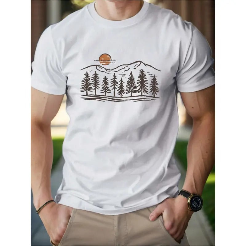 Sun Mountains Woods Men's cotton T-shirt Comfort Edition Made in USA Hoodie, Sweatshirt | ZylaModa.com