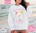 Sun and Sand Margarita Sweatshirt, Cute Cocktail Sweater, Trendy Margarita Crewneck T-Shirts, Hoodie | ZylaModa.com