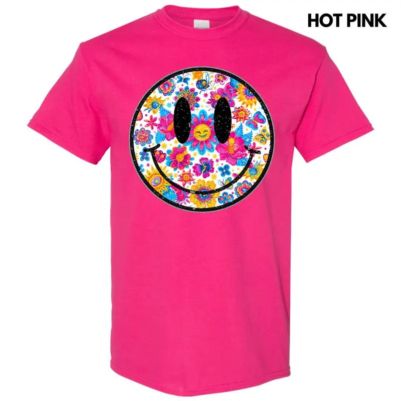 Sunny Butterfly Happy Face Gildan Short Sleeve T-Shirt 'NLB' Hoodie, Sweatshirt | ZylaModa.com