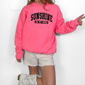 Sunshine On My Mind Youth Sweatshirt and Kid's Comfort Colors T-Shirt, Cute Crewneck Pullover, Funny Kids Apparel, Trendy...
