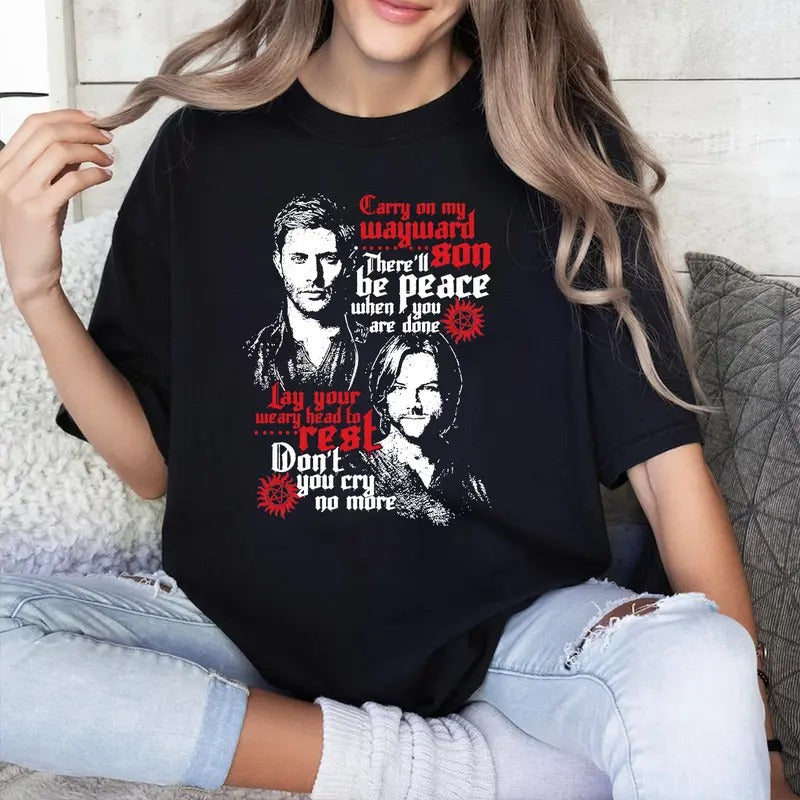 Supernatural Shirt, Supernatural Dean Sam T Shirt, Gift For Woman and Man Unisex T-Shirt Sweatshirt Hoodie | ZylaModa.com