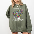 I Want A Hippopotamus For Christmas Cotton T-shirt/Sweatshirt for Women - Unisex Style