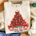 North Pole Christmas Tree Cotton T-shirt/Sweatshirt for Women - Unisex Style - Womenswear, Top Hoodie | ZylaModa.com