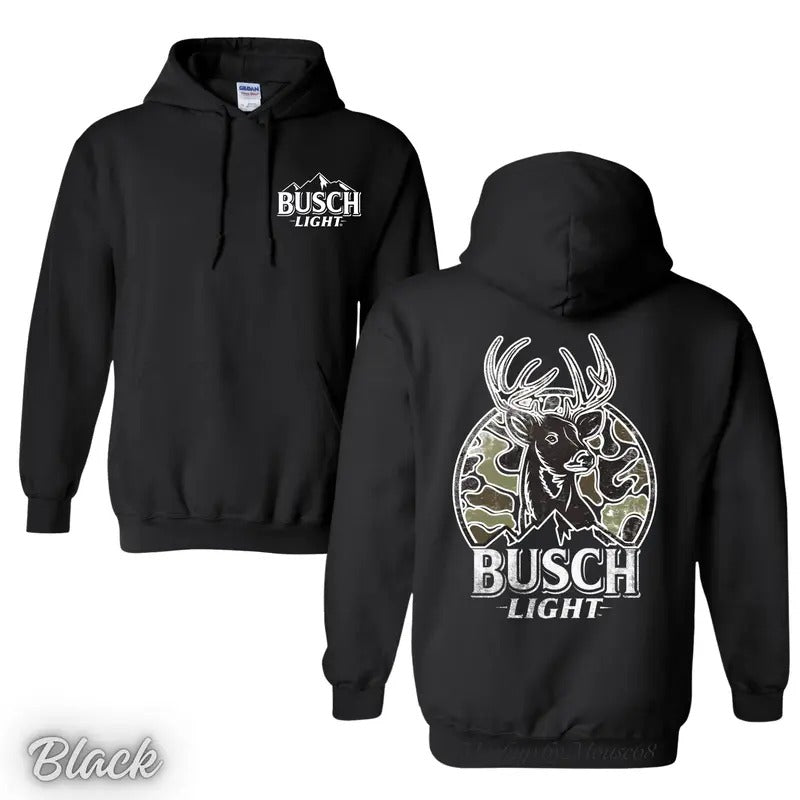 Vintage Hunting Busch Light 2024 Can Camo Shirt/Hoodie/Sweatshirt, Retro Crewneck, Cotton, Menswear Tops | ZylaModa.com