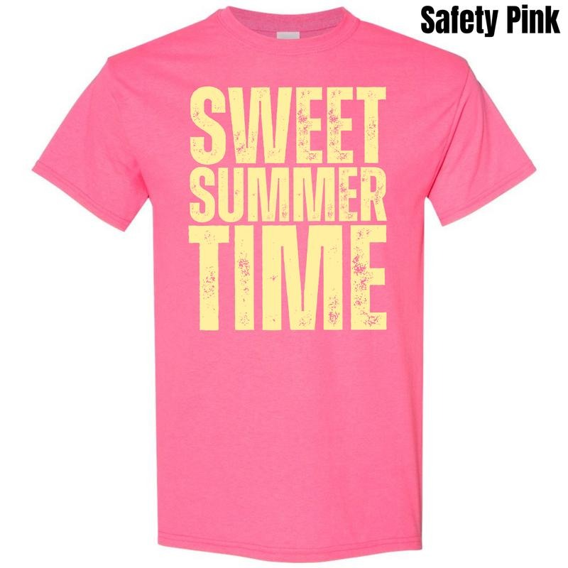 Sweet Summer Time Gildan Short Sleeve T-Shirt 'NLB' Hoodie, Sweatshirt | ZylaModa.com
