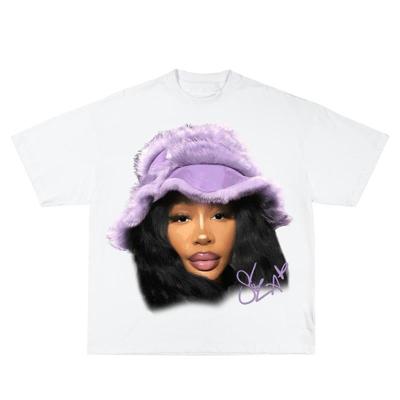 Sza Purple Tee Hoodie, Sweatshirt | ZylaModa.com