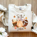 T Is The Season Sweatshirt, Fall Football Hoodie, Pumpkin Patch Shirt, Autumn Shirt, Womens Halloween Shirt, Fall Graphic...