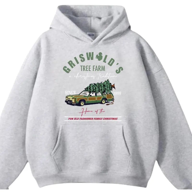 Griswold Tree Farm Hoodie/Sweatshirt/T-Shirt Christmas - Unisex Style 100% Cotton - For Him, For Her | ZylaModa.com