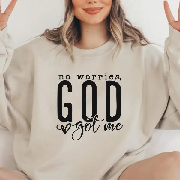 God Got Me Unisex Crewneck Sweatshirt/T-Shirt, For Him, For Her, Unisex Style, 100% Cotton, Pullover Crewneck Sweatshirt...