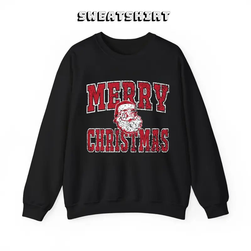 Santa Mery Christmas Sweatshirt/T-Shirt, For Men, For Women