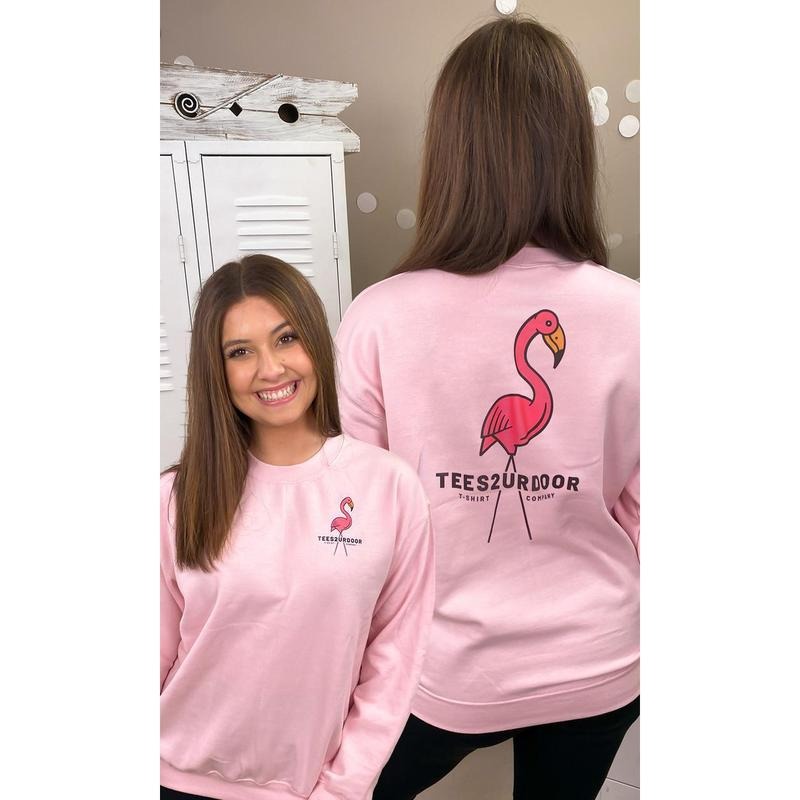 T2D Pink Flamingo Sweatshirt - Cozy Everyday Vibes #PinkFlamingo #SweatshirtStyle #T2DVibes T-Shirts, Hoodie | ZylaModa.com