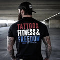TATTOOS, FITNESS, & FREEDOM USA EDITION MEN'S T-SHIRT Hoodie, Sweatshirt | ZylaModa.com