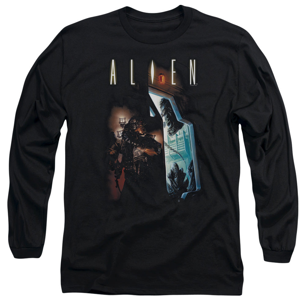Alien Around The Cornermens Long Sleeve Shirt Black Hoodie, Sweatshirt | ZylaModa.com