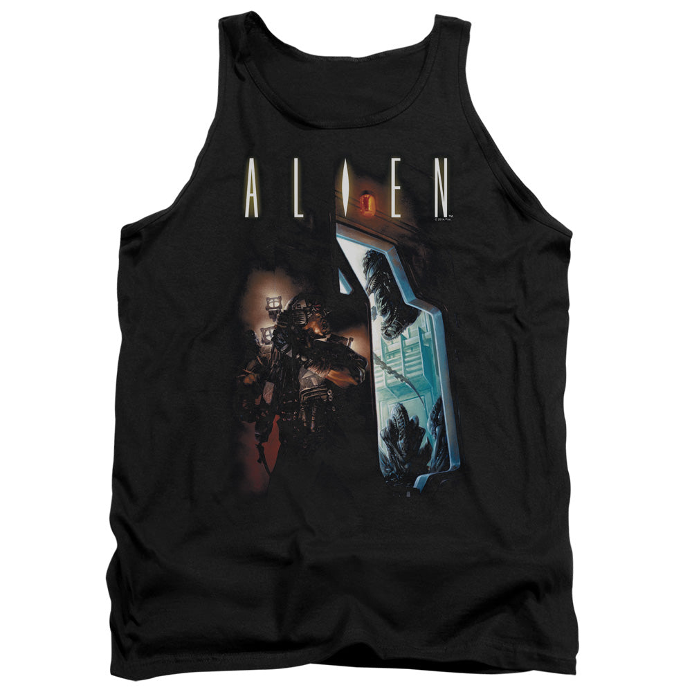 Alien Around The Corner Mens Tank Top Shirt Black Hoodie, Sweatshirt | ZylaModa.com