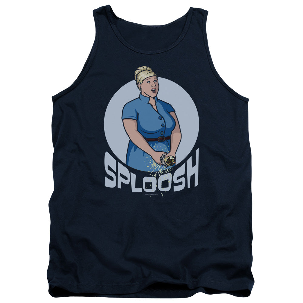 Archer Sploosh Mens Tank Top Shirt Navy Blue Hoodie, Sweatshirt | ZylaModa.com