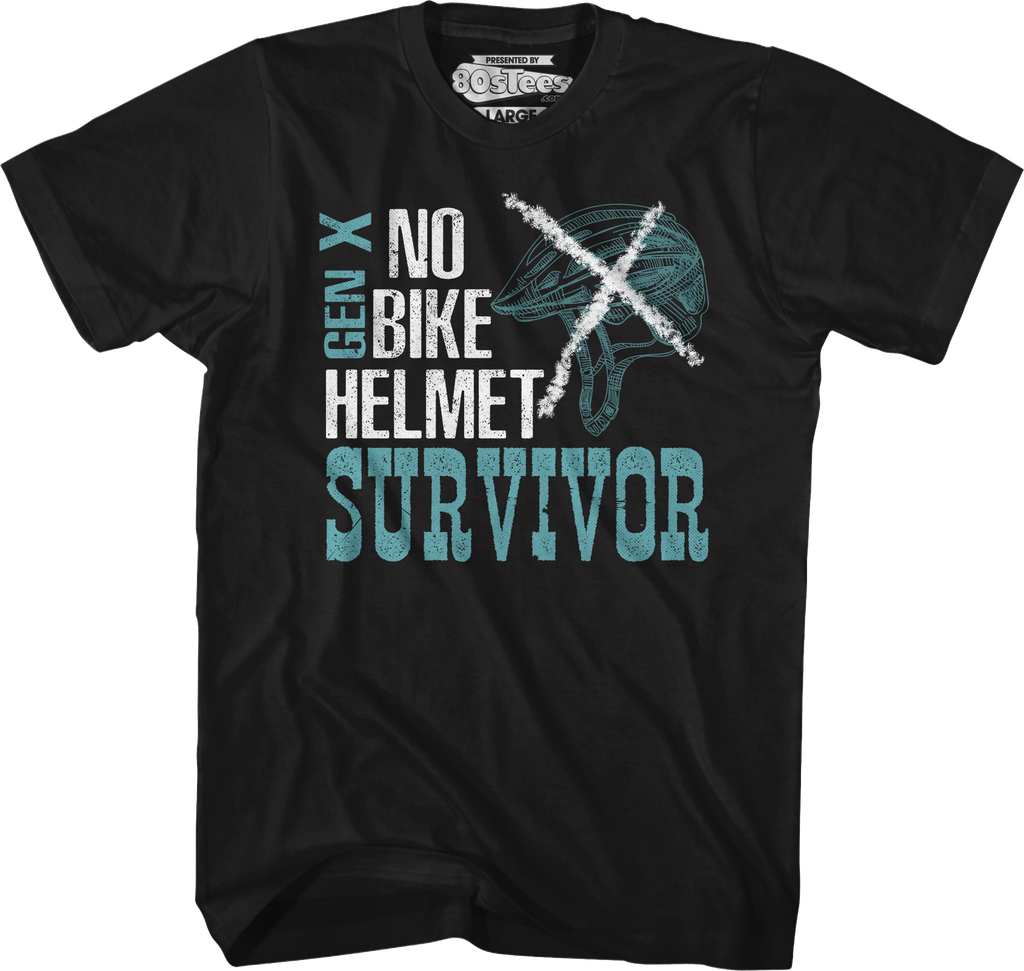 No Bike Helmet Survivor T-Shirt Hoodie, Sweatshirt | ZylaModa.com (Image 5)