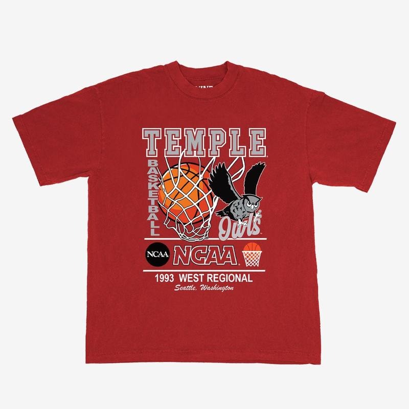TEMPLE '93 ELITE 8 HEAVYWEIGHT TEE Hoodie, Sweatshirt | ZylaModa.com