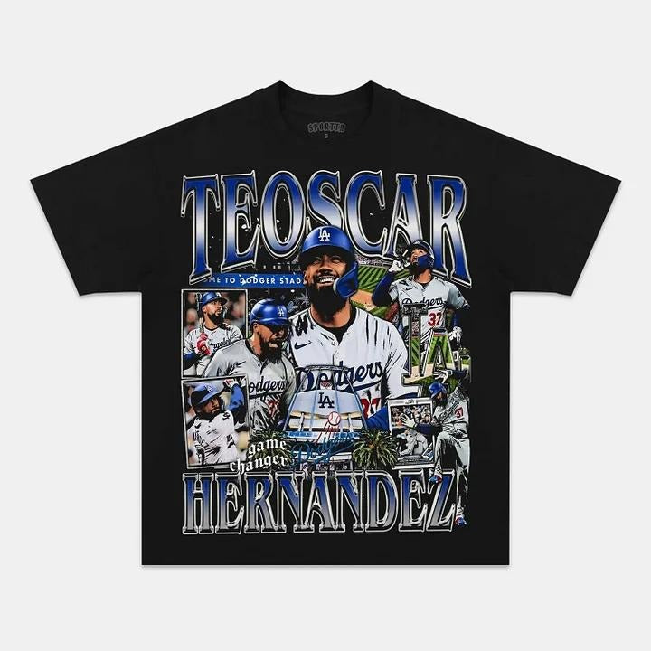 TEOSCAR HERNANDEZ TEE - VINTAGE SPORT TEE - MEN'S GRAPHIC T-SHIRT SWEATSHIRT HOODIE - GIFT FOR FAN | ZylaModa.com