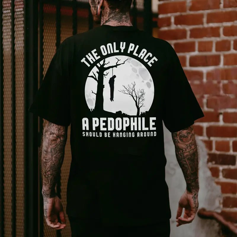 THE ONLY PLACE A PEDOPHILE Print Men's T-shirt, Sweatshirt, Hoodie | ZylaModa.com