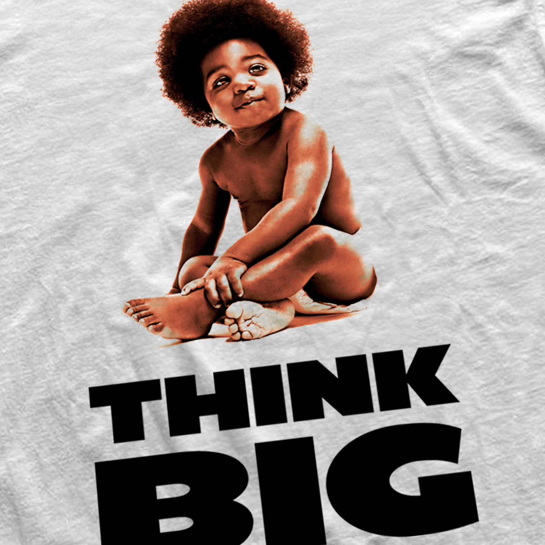 'THINK BIG' HEAVYWEIGHT WHITE T-SHIRT Hoodie, Sweatshirt | ZylaModa.com (Image 2)