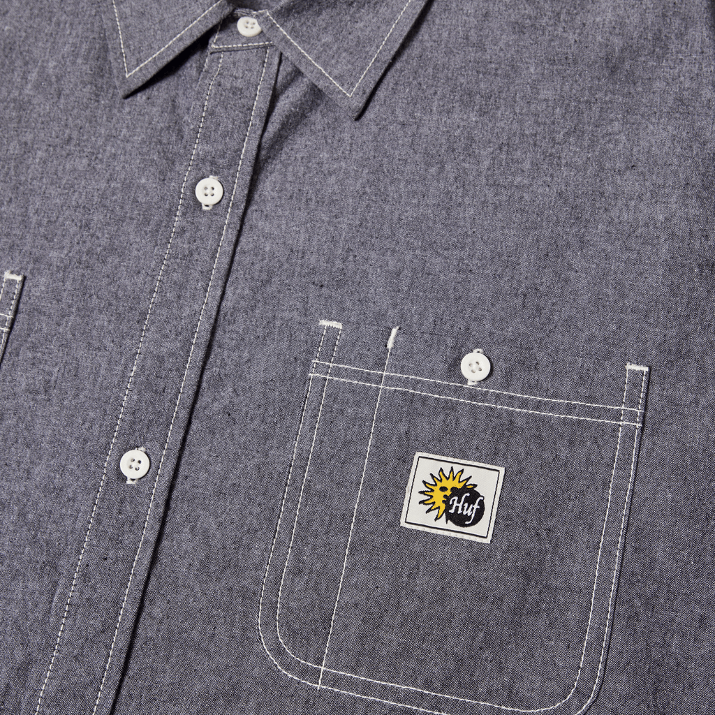 Total Eclipse Chambray Shirt Hoodie, Sweatshirt | ZylaModa.com (Image 3)