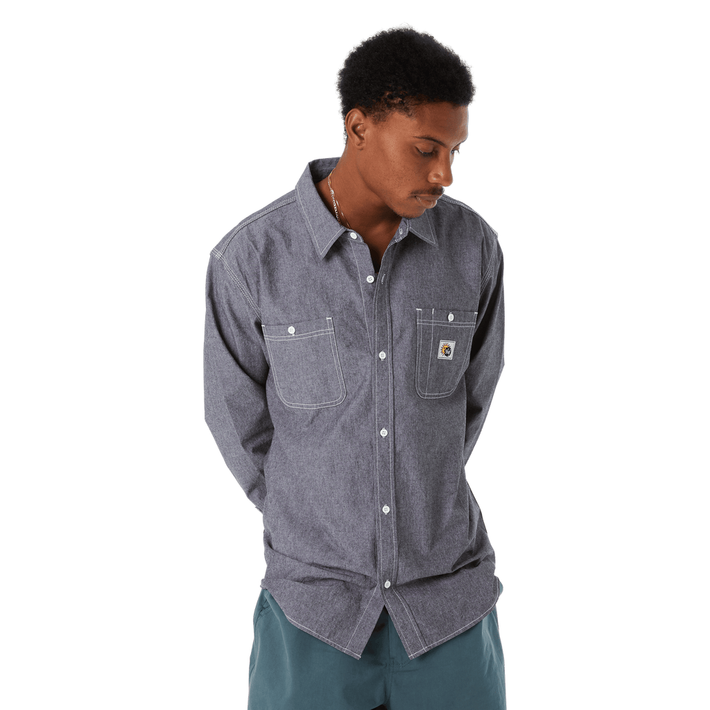 Total Eclipse Chambray Shirt Hoodie, Sweatshirt | ZylaModa.com (Image 5)