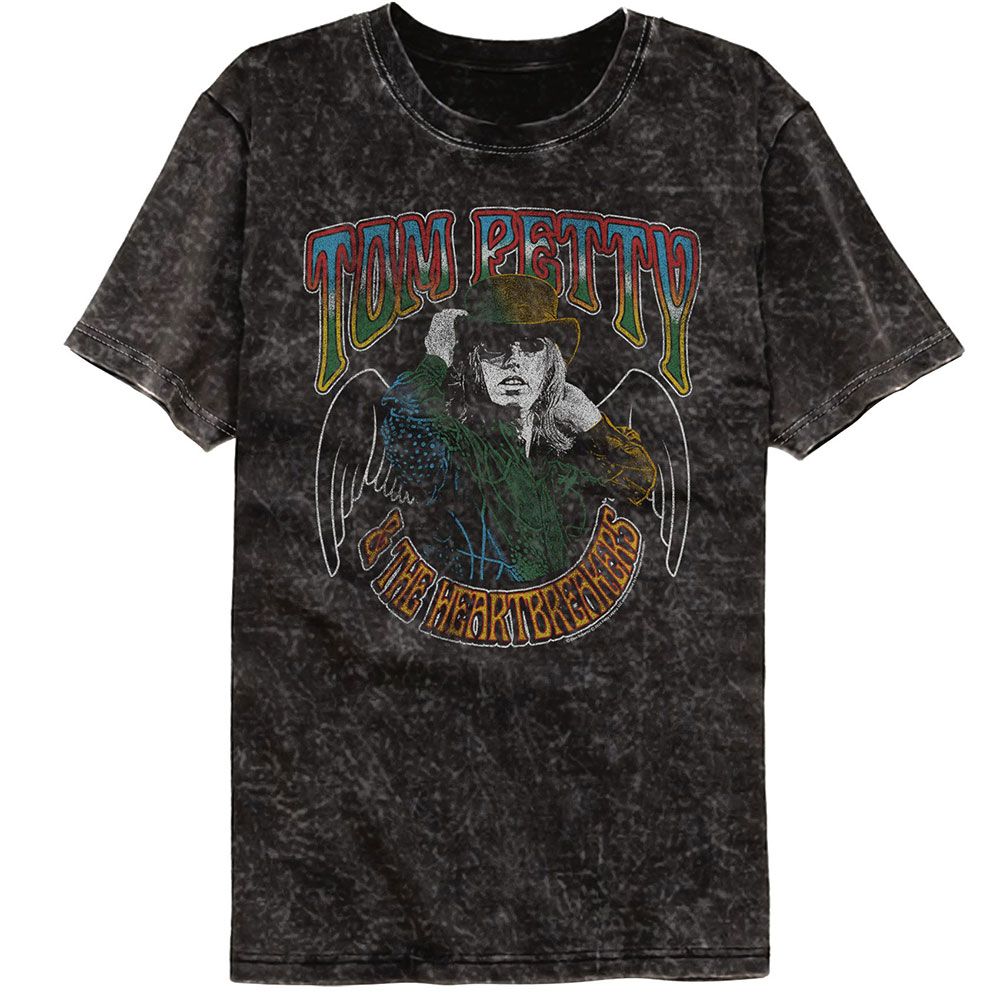 Tom Petty With Wings Mineral Wash T-Shirt Hoodie, Sweatshirt | ZylaModa.com