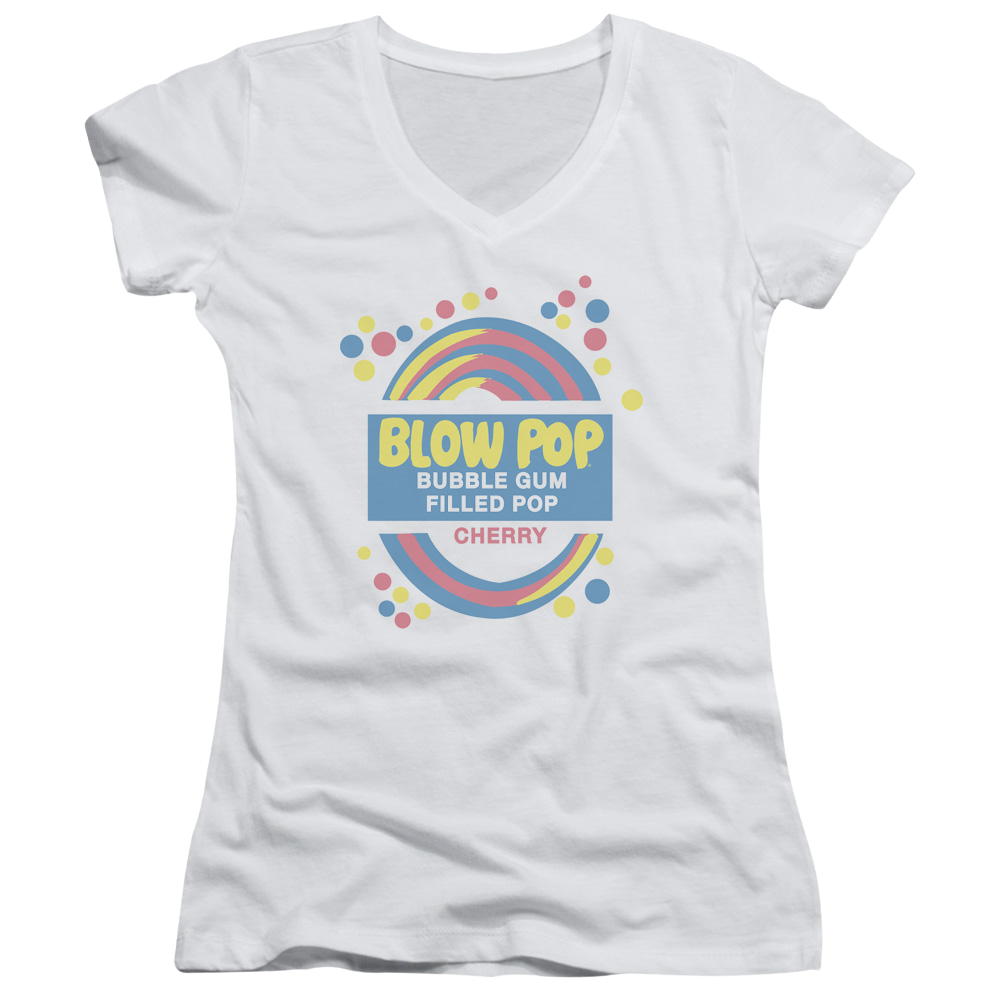 Blow Pop Blow Pop Label - Juniors V-Neck T-Shirt Hoodie, Sweatshirt | ZylaModa.com
