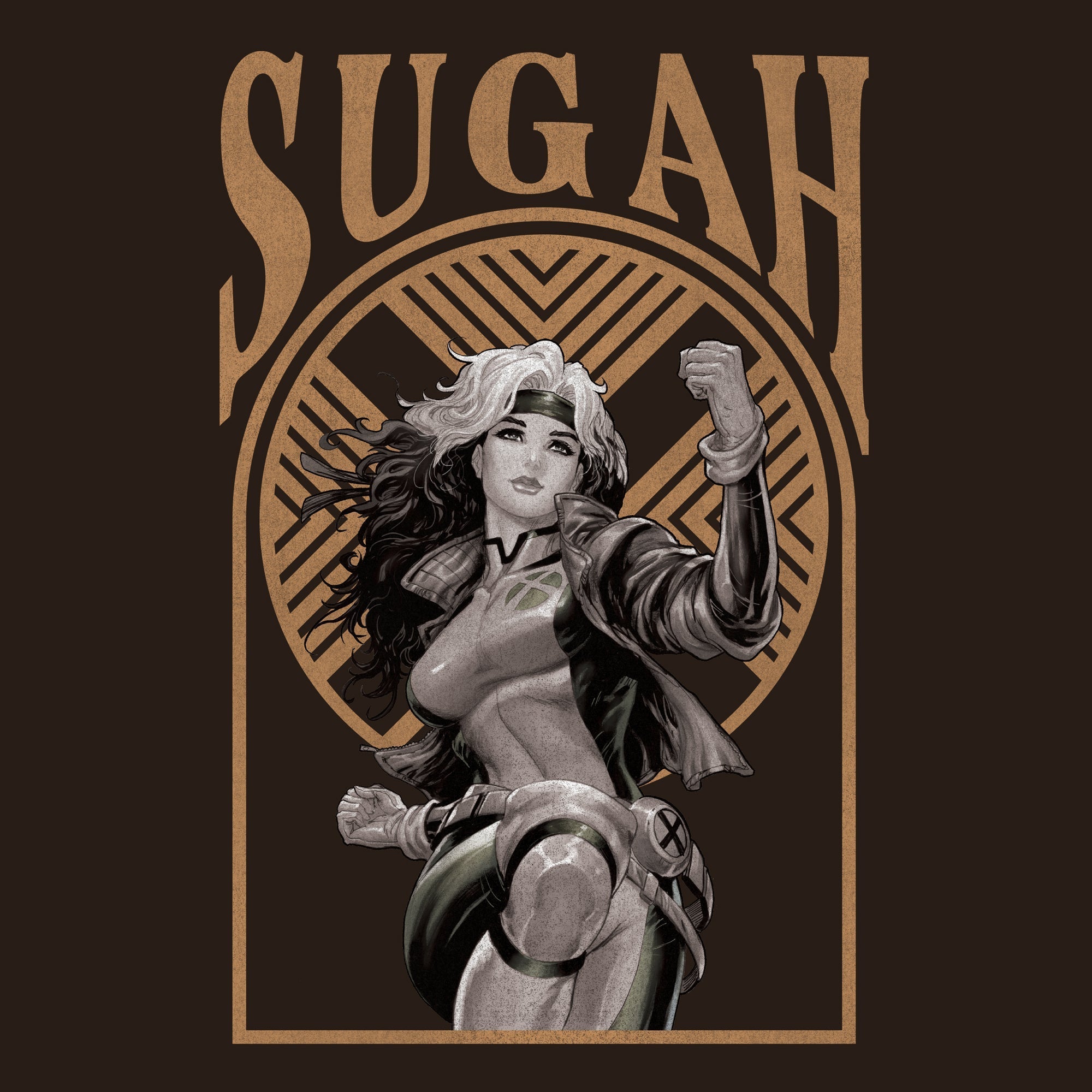 X-Men Rogue Sugah Brown Tee Hoodie, Sweatshirt | ZylaModa.com (Image 3)