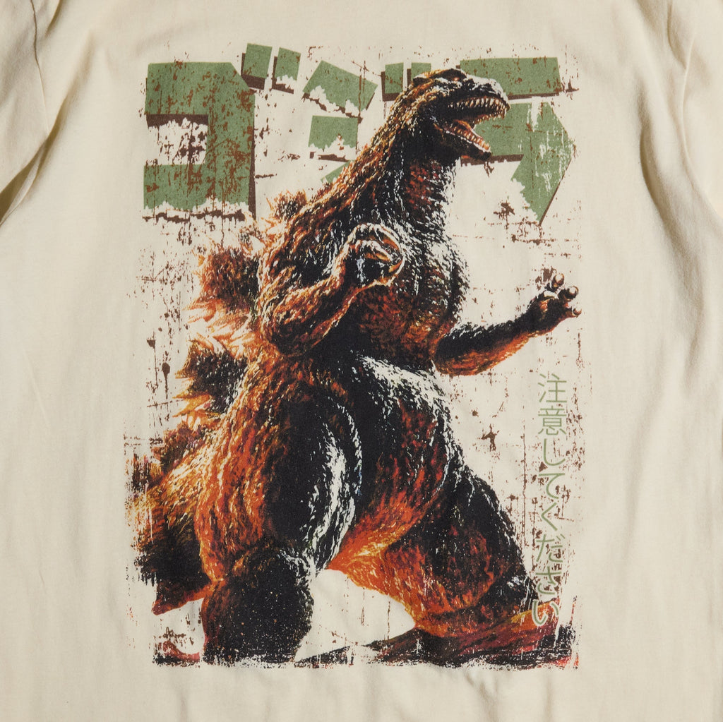 Vintage Godzilla Rising Natural Tee Hoodie, Sweatshirt | ZylaModa.com (Image 4)