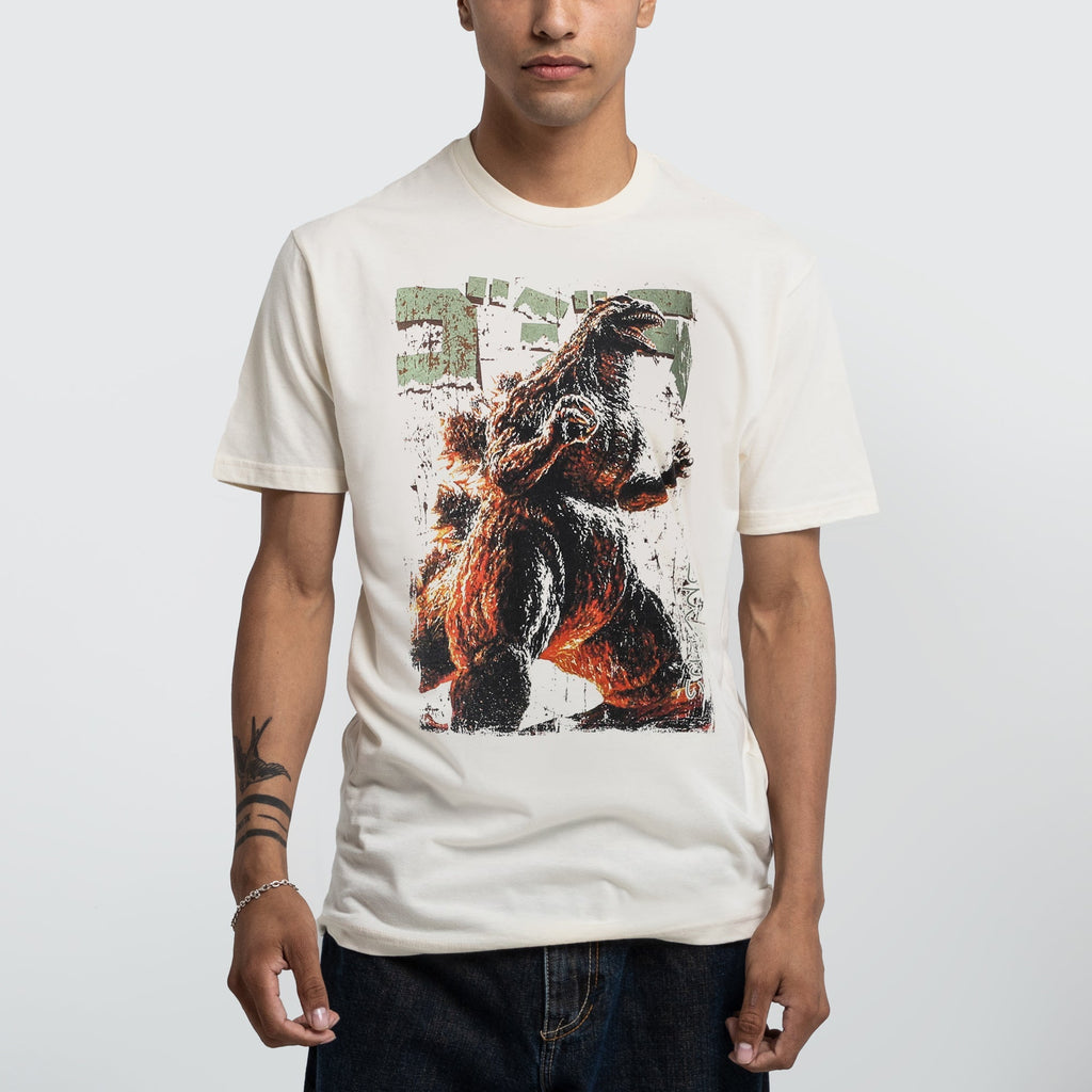 Vintage Godzilla Rising Natural Tee Hoodie, Sweatshirt | ZylaModa.com (Image 2)