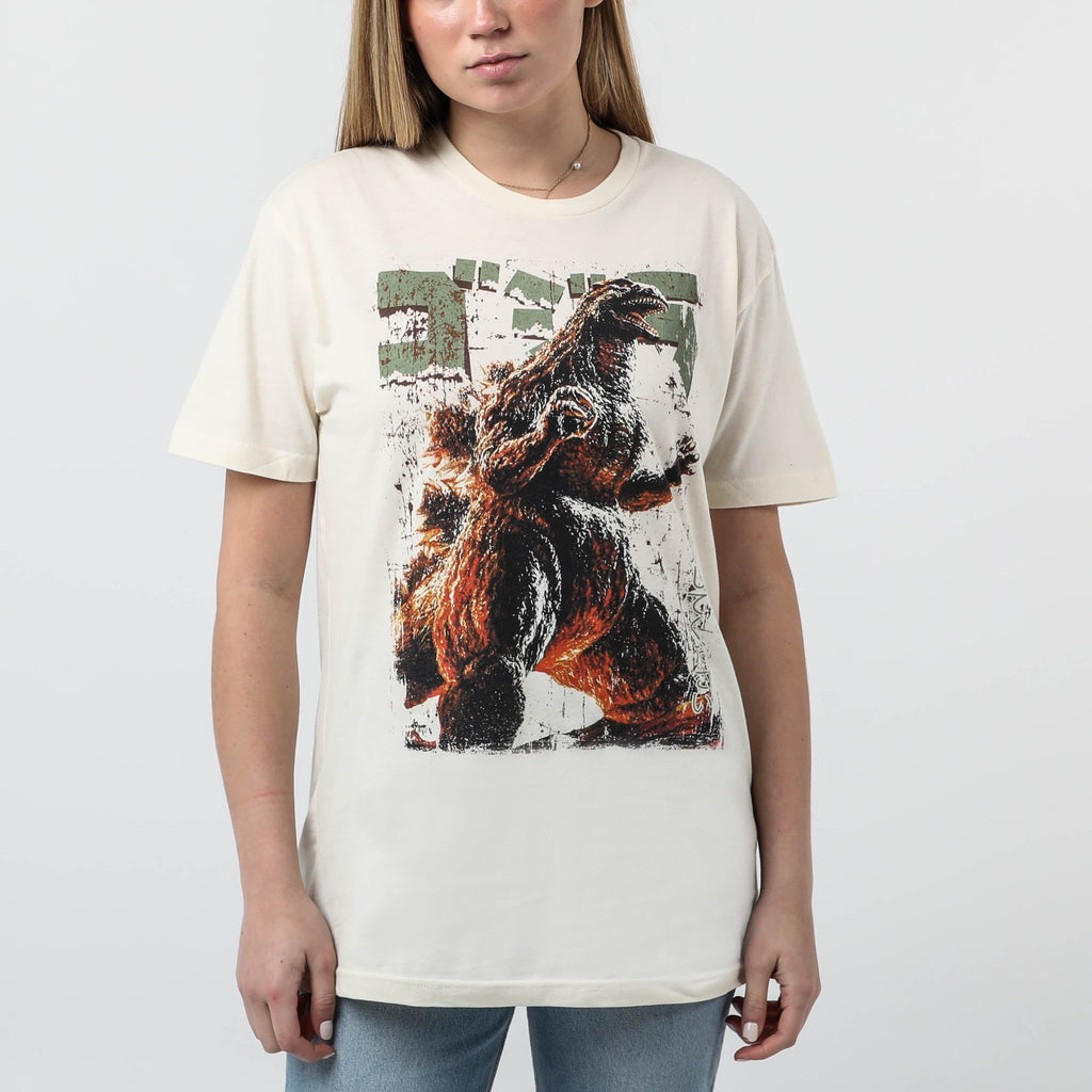 Vintage Godzilla Rising Natural Tee Hoodie, Sweatshirt | ZylaModa.com (Image 3)