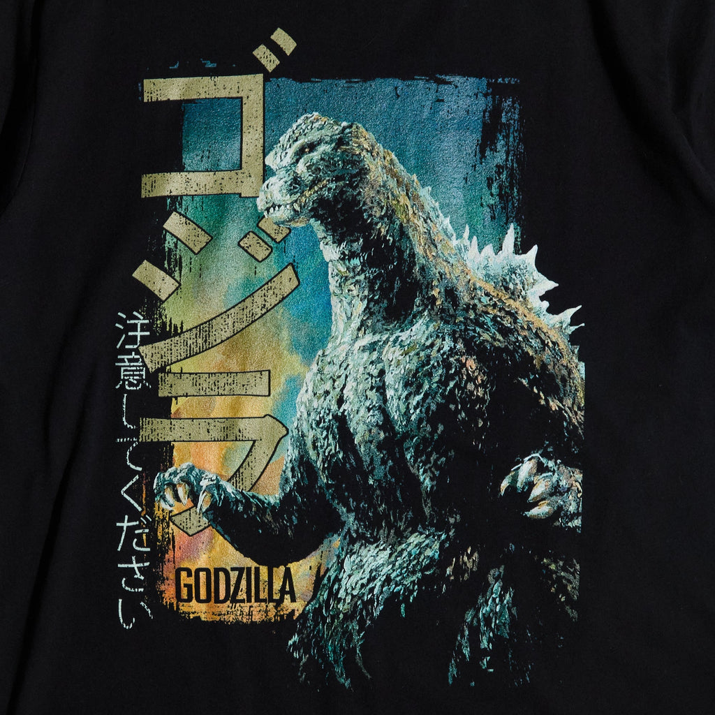 Vintage Beware Godzilla Black Tee Hoodie, Sweatshirt | ZylaModa.com (Image 4)