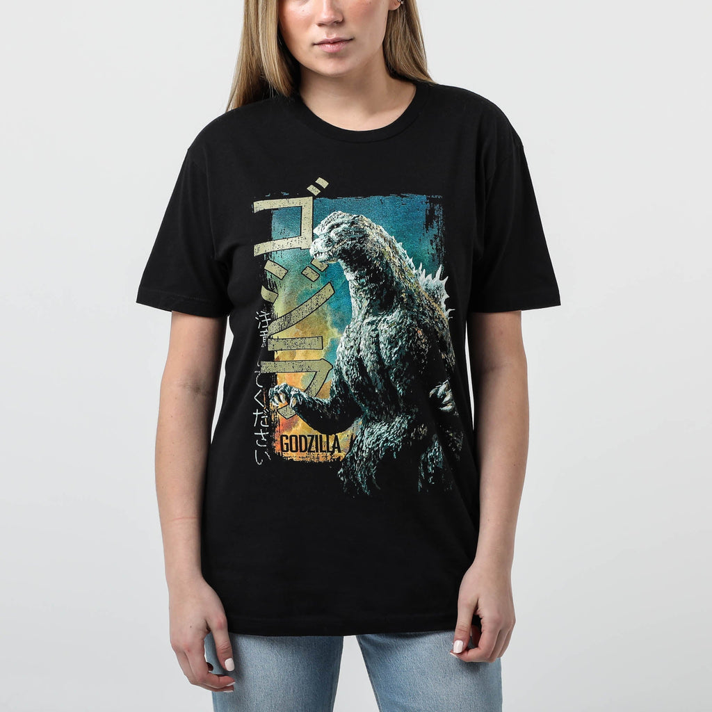 Vintage Beware Godzilla Black Tee Hoodie, Sweatshirt | ZylaModa.com (Image 3)