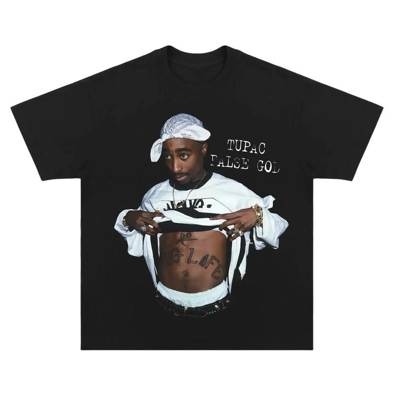 TUPAC  Graphic Tee Iconic Style for Rap Fans Unisex Shirt For Men and Women Hoodie, Sweatshirt | ZylaModa.com
