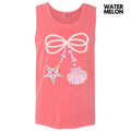 Tank Top - Big Seashell & Starfish Bow Comfort Colors Tank Top 'NLB' T-Shirts, Hoodie, Sweatshirt | ZylaModa.com