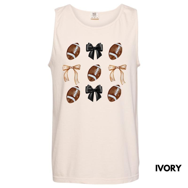 Tank Top - Football COLLAGE Coquette Comfort Colors Tank Top 'NLB' T-Shirts, Hoodie, Sweatshirt | ZylaModa.com