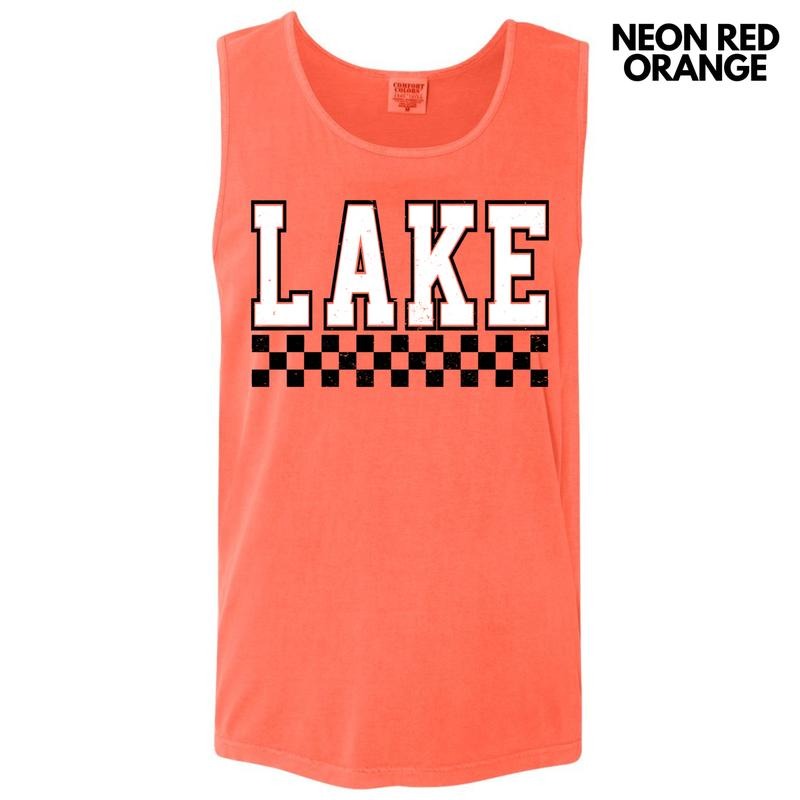 Tank Top - Lake Varsity Checkered Comfort Colors Tank Top 'NLB' T-Shirts, Hoodie, Sweatshirt | ZylaModa.com