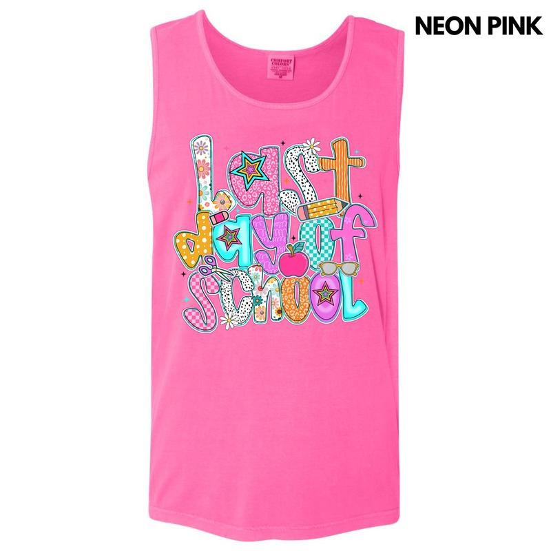 Tank Top - Last Day Of School Comfort Colors Tank Top 'NLB' T-Shirts, Hoodie, Sweatshirt | ZylaModa.com