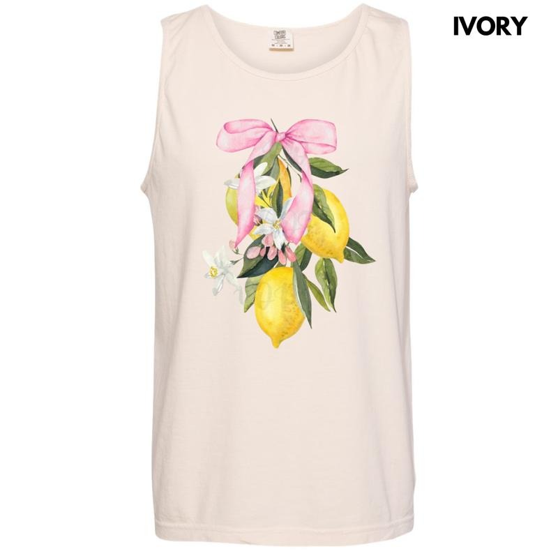 Tank Top - Lemon Coquette Comfort Colors Tank Top T-Shirts, Hoodie, Sweatshirt | ZylaModa.com