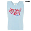 Tank Top - Leopard United States Puff Comfort Colors Tank Top T-Shirts, Hoodie, Sweatshirt | ZylaModa.com