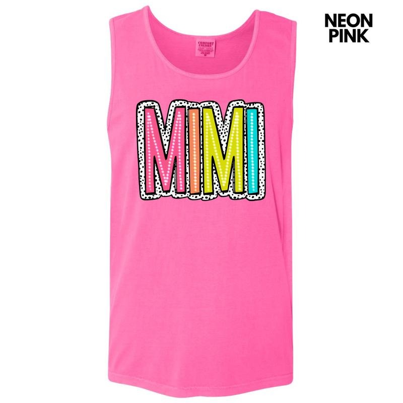 Tank Top - Mimi Neon Spotted Comfort Colors Tank Top 'NLB' T-Shirts, Hoodie, Sweatshirt | ZylaModa.com