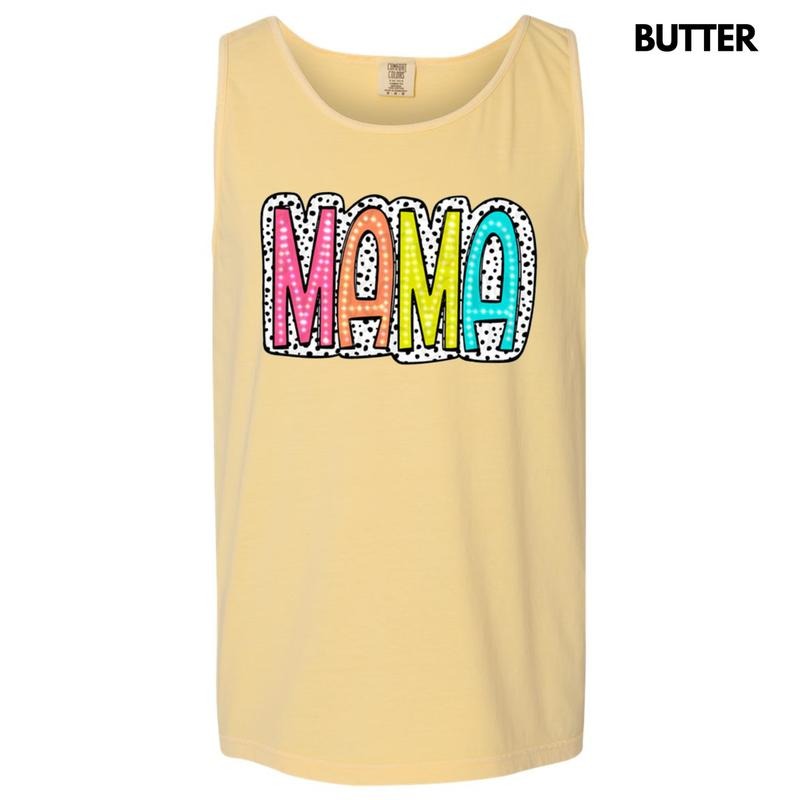 Tank Top - Neon Spotted Mama Comfort Colors Tank Top T-Shirts, Hoodie, Sweatshirt | ZylaModa.com