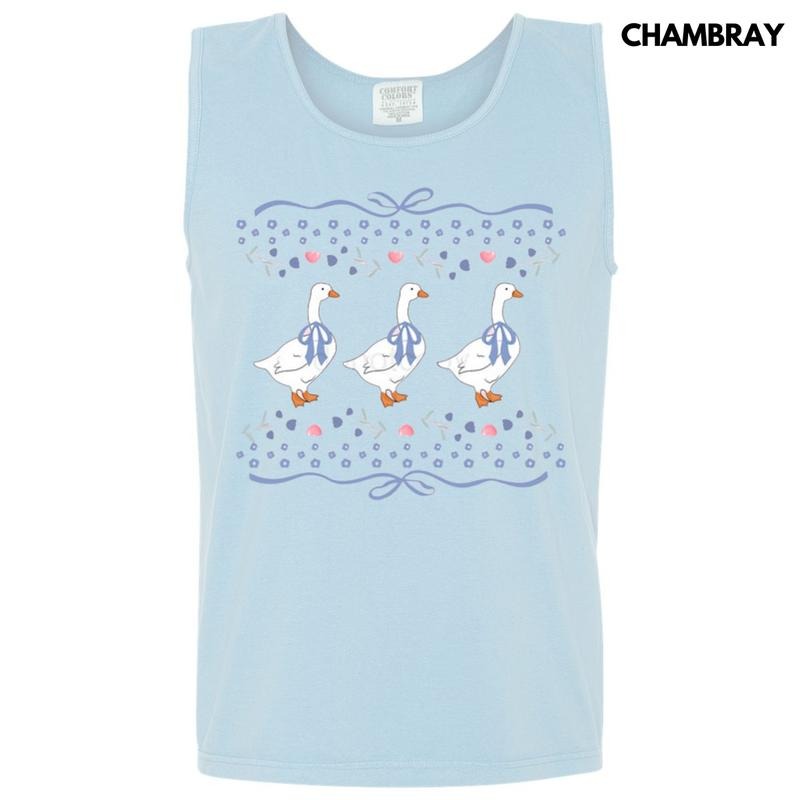 Tank Top -Coquette Geese Comfort Colors Tank Top T-Shirts, Hoodie, Sweatshirt | ZylaModa.com