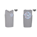 Tank Top -Double Cherry Stripe Monogram Comfort Colors Tank Top 'NLB' T-Shirts, Hoodie, Sweatshirt | ZylaModa.com