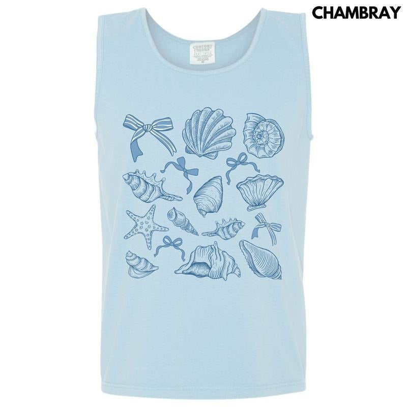 Tank Top -Simple Seashells Comfort Colors Tank Top 'NLB' T-Shirts, Hoodie, Sweatshirt | ZylaModa.com